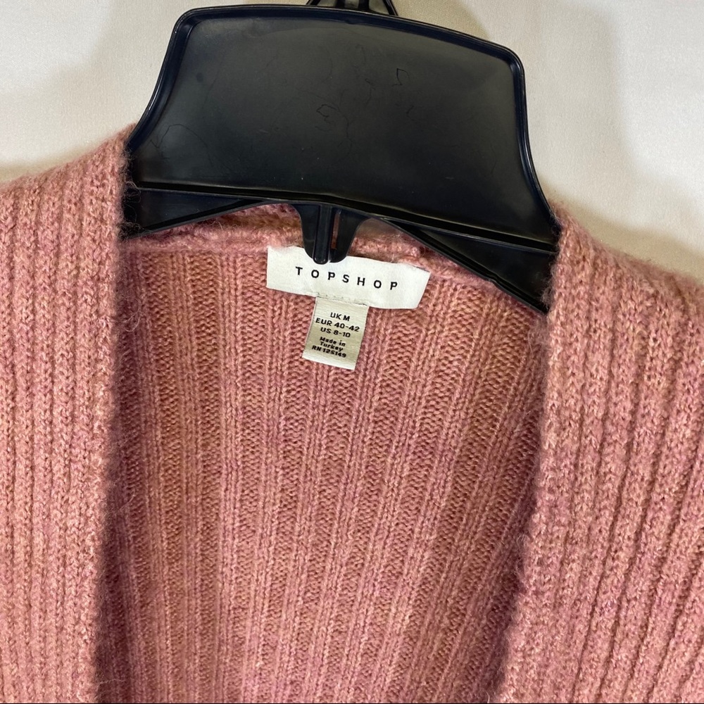 Topshop slouchy rose cardigan - Picture 3 of 4